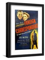 Foreign Correspondent - Movie Poster Reproduction-null-Framed Photo