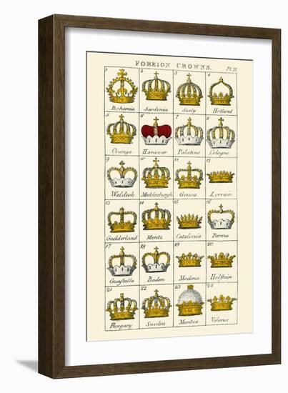 Foreign Crowns-Hugh Clark-Framed Art Print