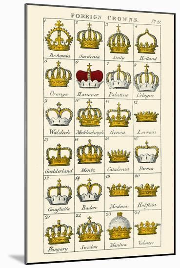 Foreign Crowns-Hugh Clark-Mounted Art Print