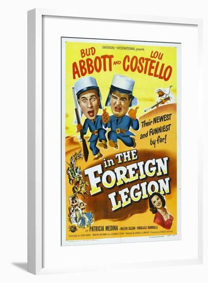 Foreign Legion, 1950 "Abbott And Costello In the Foreign Legion" Directed by Charles Lamont-null-Framed Giclee Print