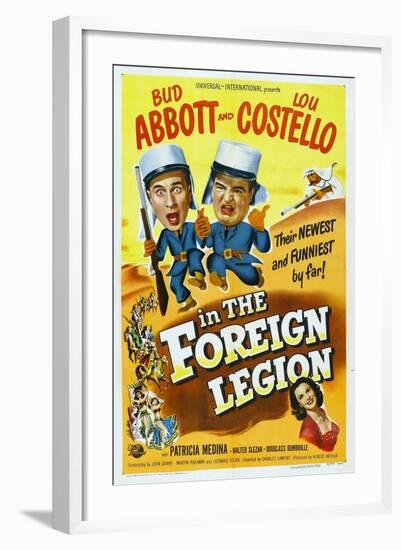 Foreign Legion, 1950 "Abbott And Costello In the Foreign Legion" Directed by Charles Lamont-null-Framed Giclee Print