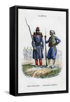 Foreign Legionnaire and Native Sharpshooter; French Army in Algeria-null-Framed Stretched Canvas