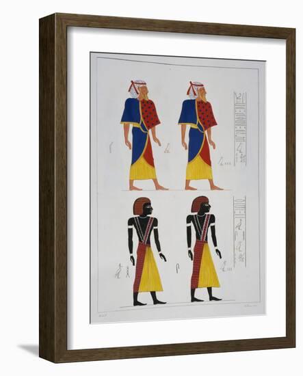 Foreign Men, Plate Clvii from Monuments of Egypt and Nubia, Historical Monuments, 1832-Isack van Ostade-Framed Giclee Print