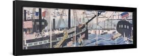 Foreign Ships at Yokohama-Gountei Sadahide-Framed Giclee Print