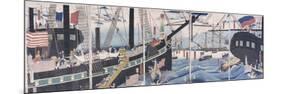 Foreign Ships at Yokohama-Gountei Sadahide-Mounted Giclee Print