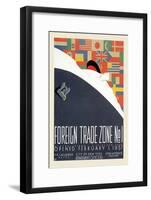 Foreign Trade Zone No. 1: New York City Department of Docks-Martin Weitzman-Framed Art Print