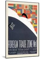 Foreign Trade Zone No. 1: New York City Department of Docks-Martin Weitzman-Mounted Art Print