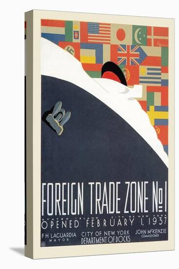 Foreign Trade Zone No. 1: New York City Department of Docks-Martin Weitzman-Stretched Canvas