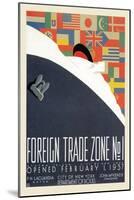 Foreign Trade Zone No. 1: New York City Department of Docks-Martin Weitzman-Mounted Art Print