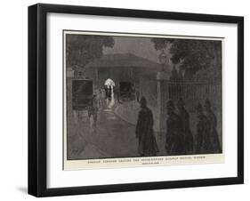 Foreign Visitors Leaving the South-Western Railway Station, Windsor-Henri Lanos-Framed Giclee Print