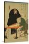 Foreigners in Yokohama Draw Up Contract in Mercantile House-Sadahide Utagawa-Stretched Canvas