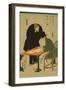 Foreigners in Yokohama Draw Up Contract in Mercantile House-Sadahide Utagawa-Framed Art Print