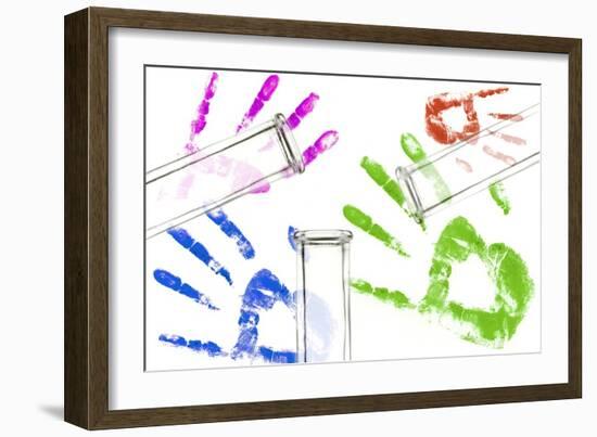 Forensic Identification, Conceptual Image-Sigrid Gombert-Framed Photographic Print