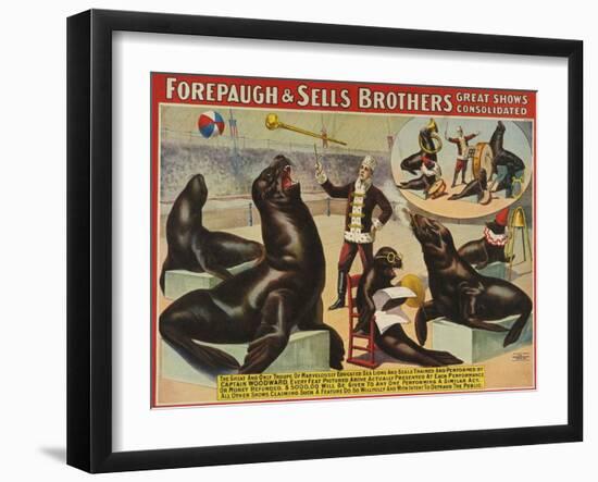 Forepaugh and Sella Brothers, Poster, 1900-null-Framed Giclee Print