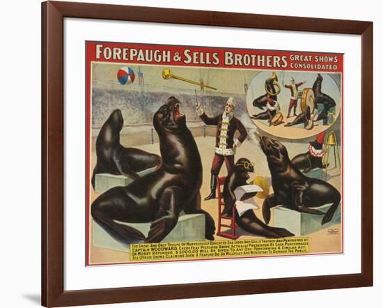 Forepaugh and Sella Brothers, Poster, 1900-null-Framed Giclee Print