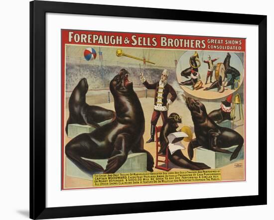 Forepaugh and Sella Brothers, Poster, 1900-null-Framed Giclee Print