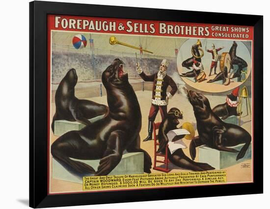 Forepaugh and Sella Brothers, Poster, 1900-null-Framed Giclee Print