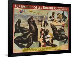 Forepaugh and Sella Brothers, Poster, 1900-null-Framed Giclee Print