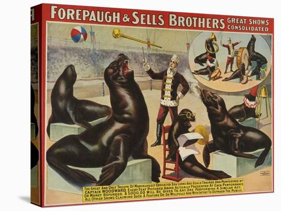 Forepaugh and Sella Brothers, Poster, 1900-null-Stretched Canvas