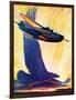 "Foreshadowing Flight,"July 2, 1938-William Heaslip-Framed Giclee Print