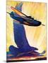 "Foreshadowing Flight,"July 2, 1938-William Heaslip-Mounted Giclee Print