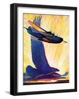 "Foreshadowing Flight,"July 2, 1938-William Heaslip-Framed Giclee Print