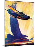 "Foreshadowing Flight,"July 2, 1938-William Heaslip-Mounted Giclee Print