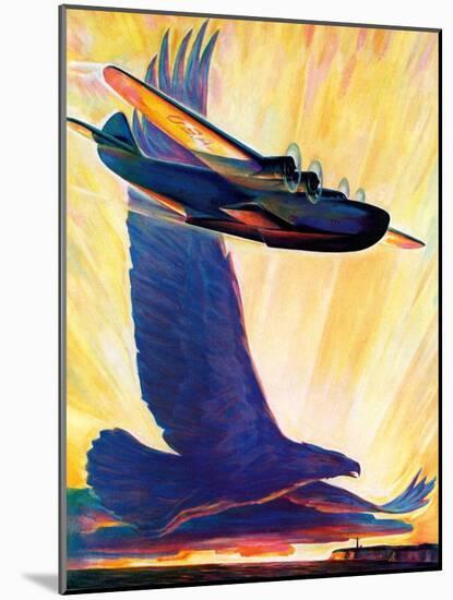 "Foreshadowing Flight,"July 2, 1938-William Heaslip-Mounted Giclee Print