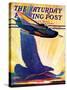 "Foreshadowing Flight," Saturday Evening Post Cover, July 2, 1938-William Heaslip-Stretched Canvas