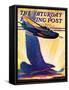 "Foreshadowing Flight," Saturday Evening Post Cover, July 2, 1938-William Heaslip-Framed Stretched Canvas