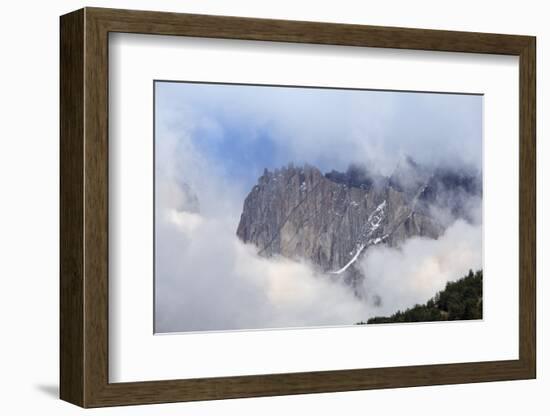 Forest and the rugged mountains in the Torres del Paine National Park, Patagonia, Chile, South Amer-Alex Robinson-Framed Photographic Print