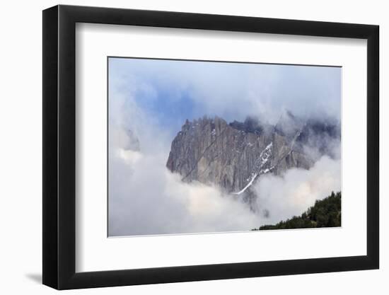 Forest and the rugged mountains in the Torres del Paine National Park, Patagonia, Chile, South Amer-Alex Robinson-Framed Photographic Print