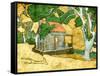 Forest Cabin-Ynon Mabat-Framed Stretched Canvas