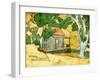 Forest Cabin-Ynon Mabat-Framed Art Print