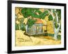 Forest Cabin-Ynon Mabat-Framed Art Print