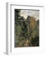 Forest Cart Road-Claude Monet-Framed Giclee Print