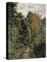 Forest Cart Road-Claude Monet-Stretched Canvas