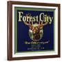 Forest City Brand - Lemon Cove, California - Citrus Crate Label-Lantern Press-Framed Art Print