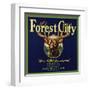 Forest City Brand - Lemon Cove, California - Citrus Crate Label-Lantern Press-Framed Art Print