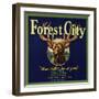 Forest City Brand - Lemon Cove, California - Citrus Crate Label-Lantern Press-Framed Art Print