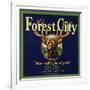 Forest City Brand - Lemon Cove, California - Citrus Crate Label-Lantern Press-Framed Art Print