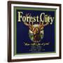 Forest City Brand - Lemon Cove, California - Citrus Crate Label-Lantern Press-Framed Art Print