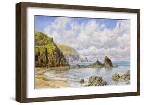 Forest Cove, Cardigan Bay, 1883 (Oil on Canvas)-John Brett-Framed Giclee Print