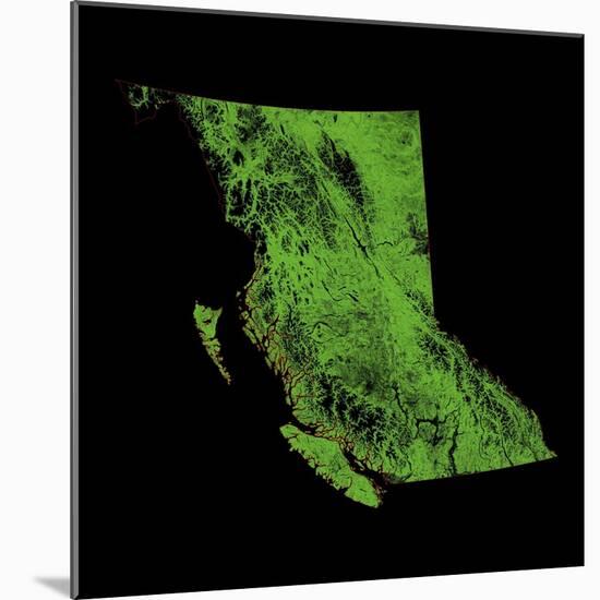 Forest Cover Of British Columbia-Grasshopper Geography-Mounted Giclee Print