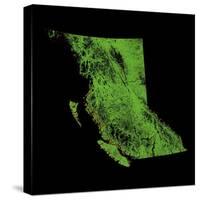 Forest Cover Of British Columbia-Grasshopper Geography-Stretched Canvas