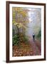 Forest cycling-Charles Bowman-Framed Photographic Print