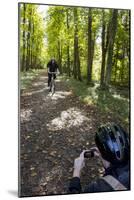 Forest Cycling-Charles Bowman-Mounted Photographic Print