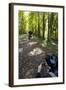 Forest Cycling-Charles Bowman-Framed Photographic Print