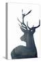 Forest Deer Silhouette-Incado-Stretched Canvas