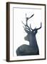 Forest Deer Silhouette-Incado-Framed Art Print